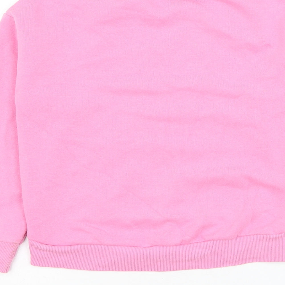 Dunnes Stores Girls Pink Cotton Pullover Sweatshirt Size 8 Years Pullover - Love More