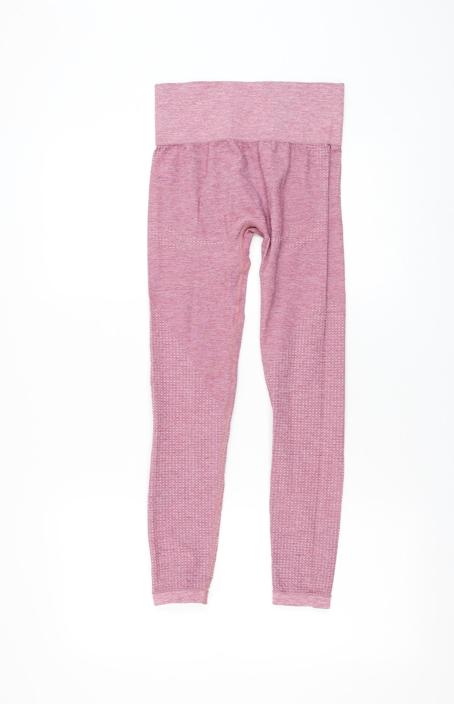 Preworn Womens Pink Polyester Compression Leggings Size 24 in L24 in Regular Pullover