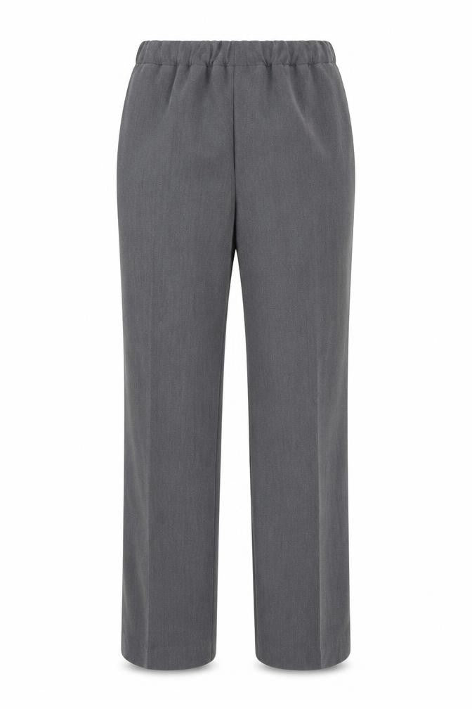 Bonmarché Womens Grey Polyester Trousers Size 14 L25 in Regular