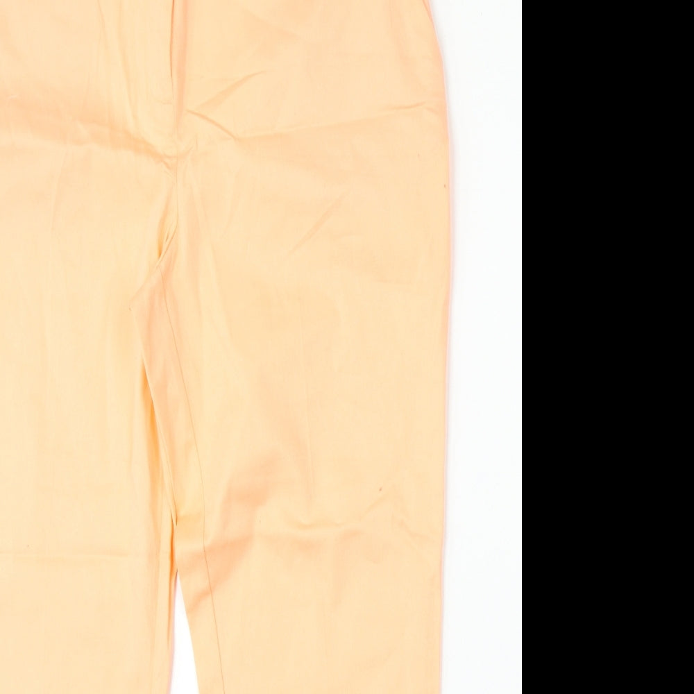 Dorothy Perkins Womens Pink Cotton Trousers Size 12 L25 in Regular