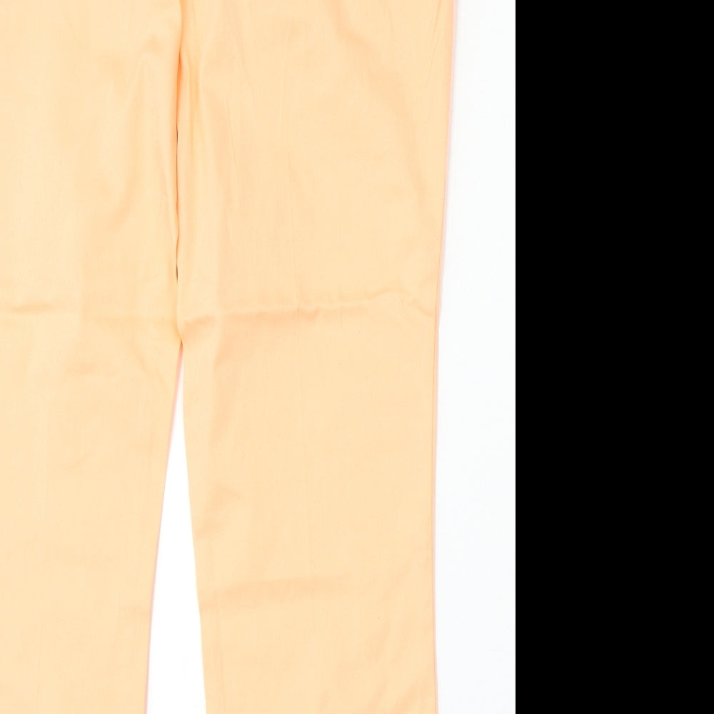 Dorothy Perkins Womens Pink Cotton Trousers Size 12 L25 in Regular
