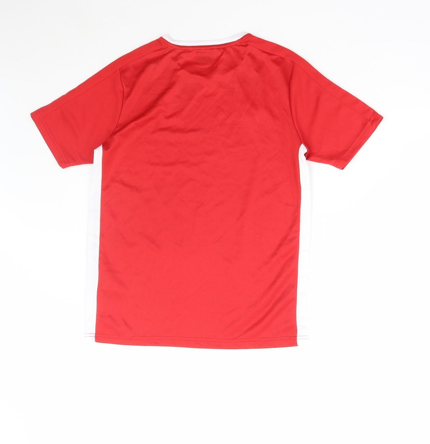 Sondico Boys Red Polyester Basic T-Shirt Size 13 Years Round Neck Pullover