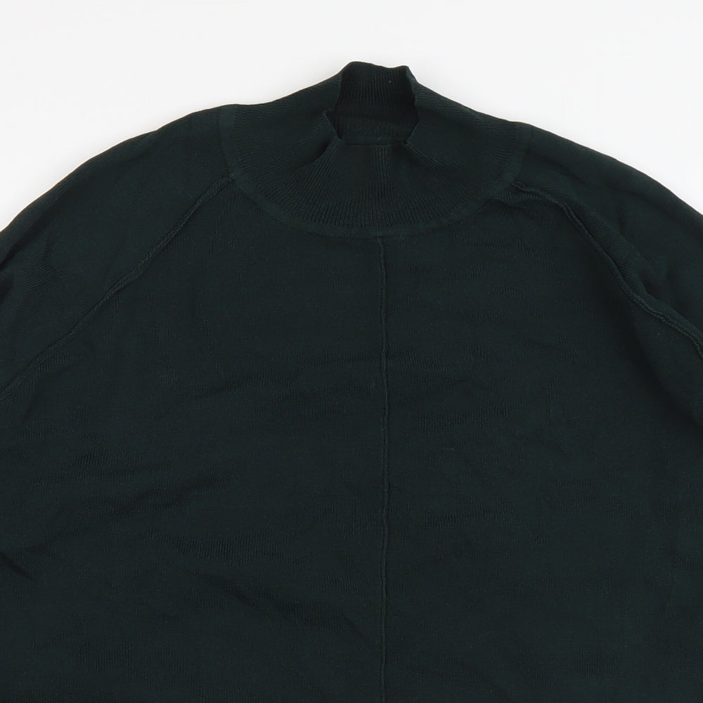 NEXT Womens Green Round Neck Viscose Pullover Jumper Size 10