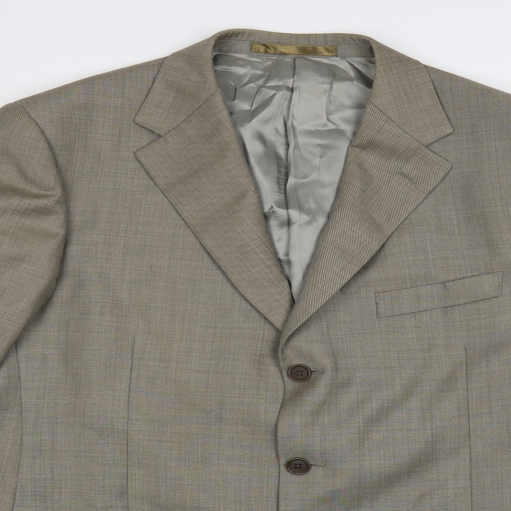 Marks and Spencer Mens Grey Wool Jacket Blazer Size 42