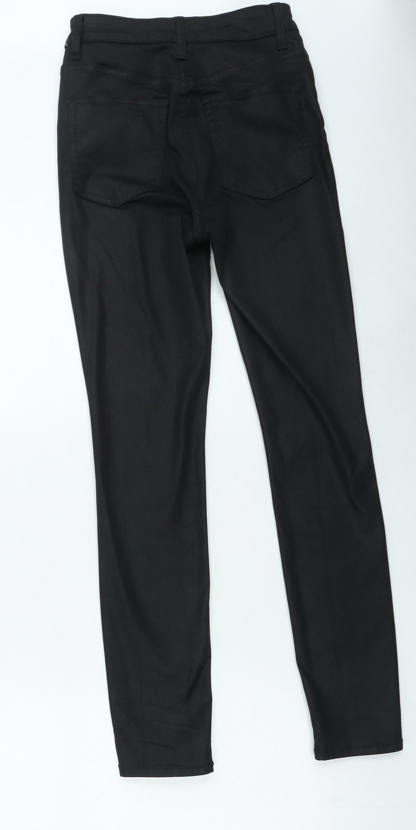 H&M Womens Black Polyester Skinny Jeans Size 8 L25 in Regular Zip