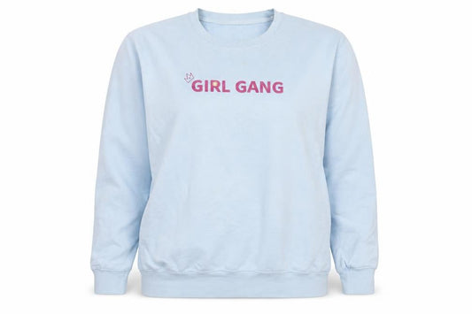 Preworn Womens Blue Cotton Pullover Sweatshirt Size XL Pullover - Girl Gang