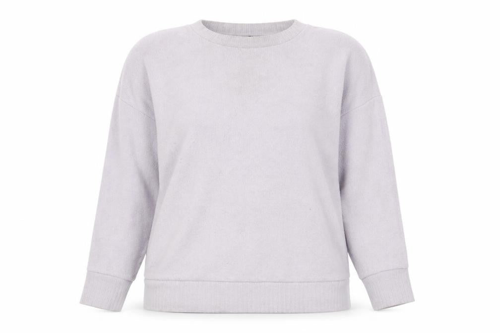 Dunnes Womens Purple Round Neck Polyester Pullover Jumper Size L
