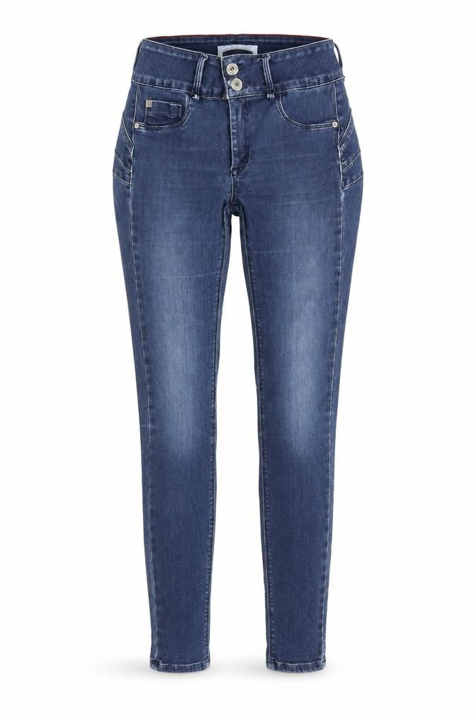 One size Womens Blue Cotton Skinny Jeans Size 30 in L26 in Regular Zip