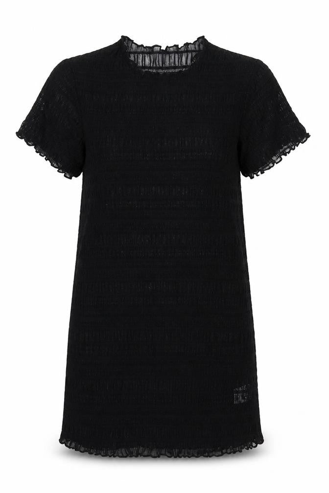 SheIn Womens Black Polyamide Shift Size M Round Neck Pullover