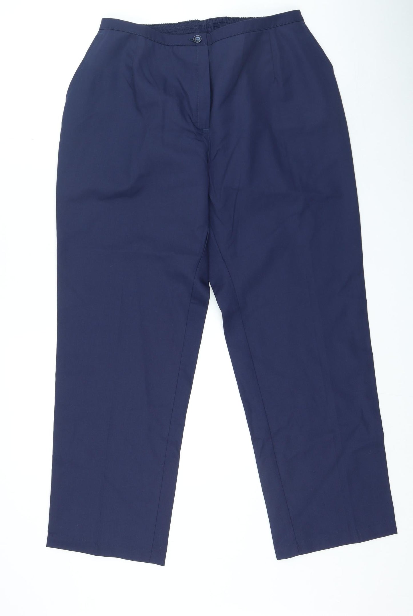 Meltemi Mens Blue Polyester Trousers Size 30 in L25 in Regular Zip
