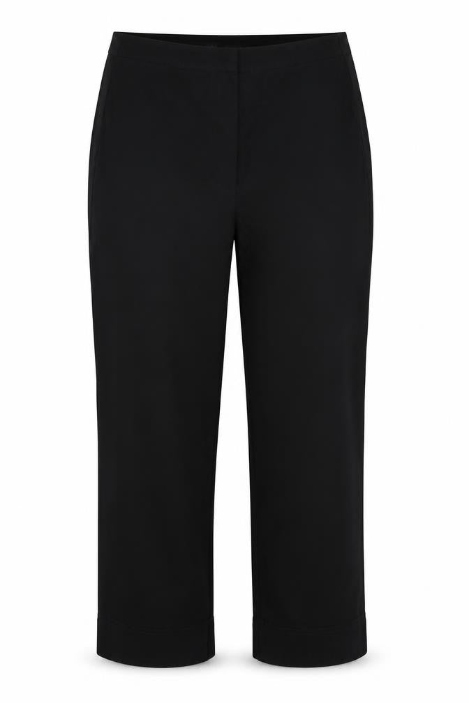 Dunnes Womens Black Viscose Trousers Size S L21 in Regular