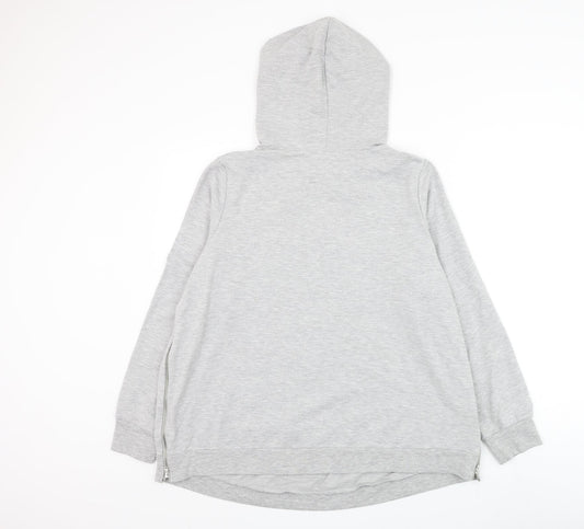 Savida Womens Grey Cotton Pullover Hoodie Size L Pullover