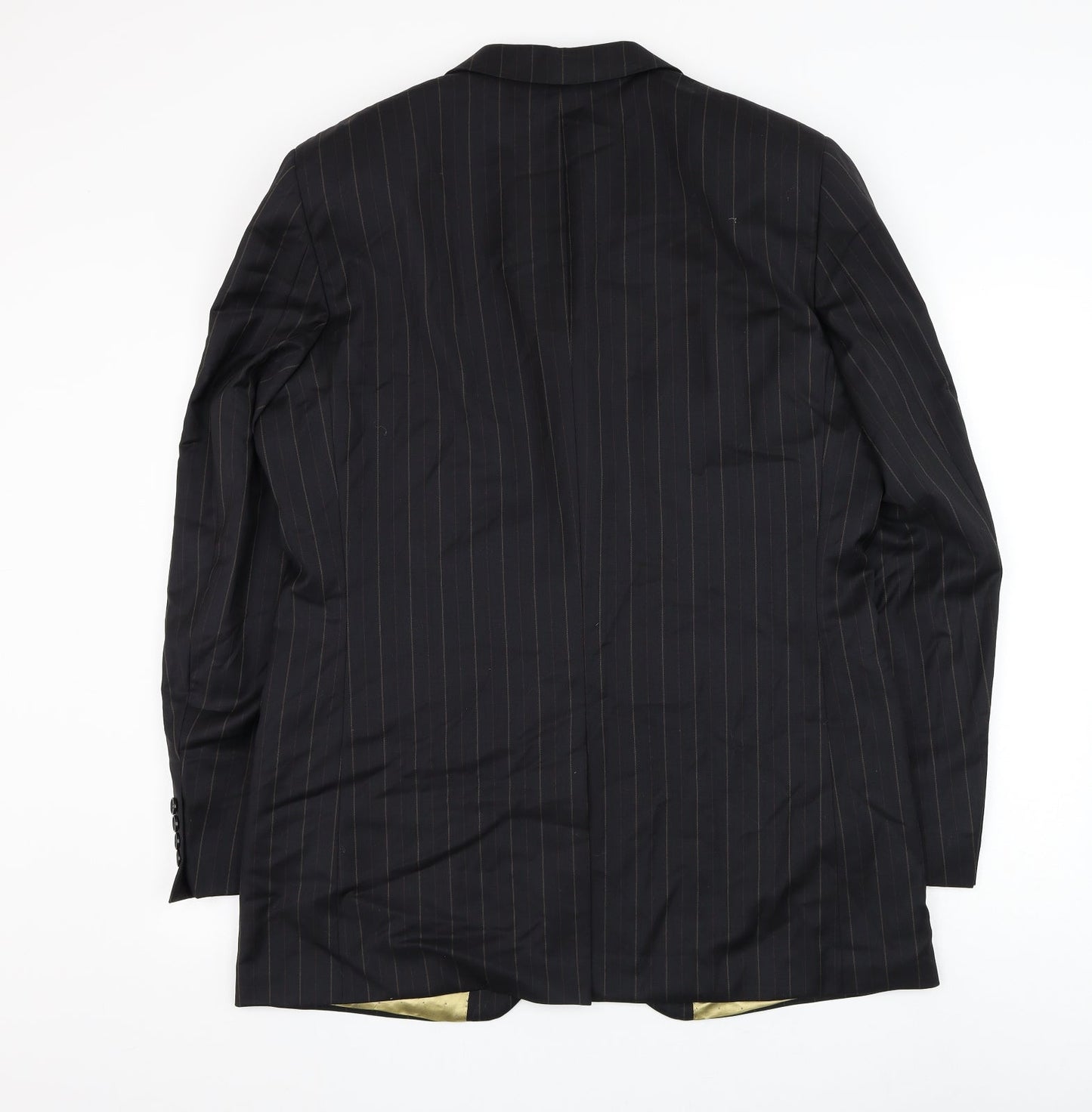 Dantoni Mens Black Striped Wool Jacket Suit Jacket Size 42