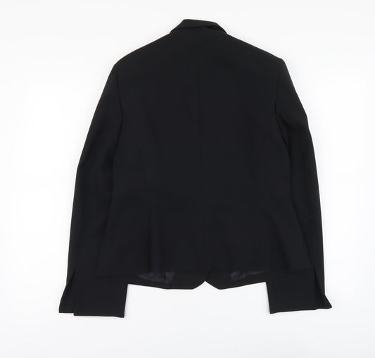 Todays Woman Womens Black Polyester Jacket Suit Jacket Size 12