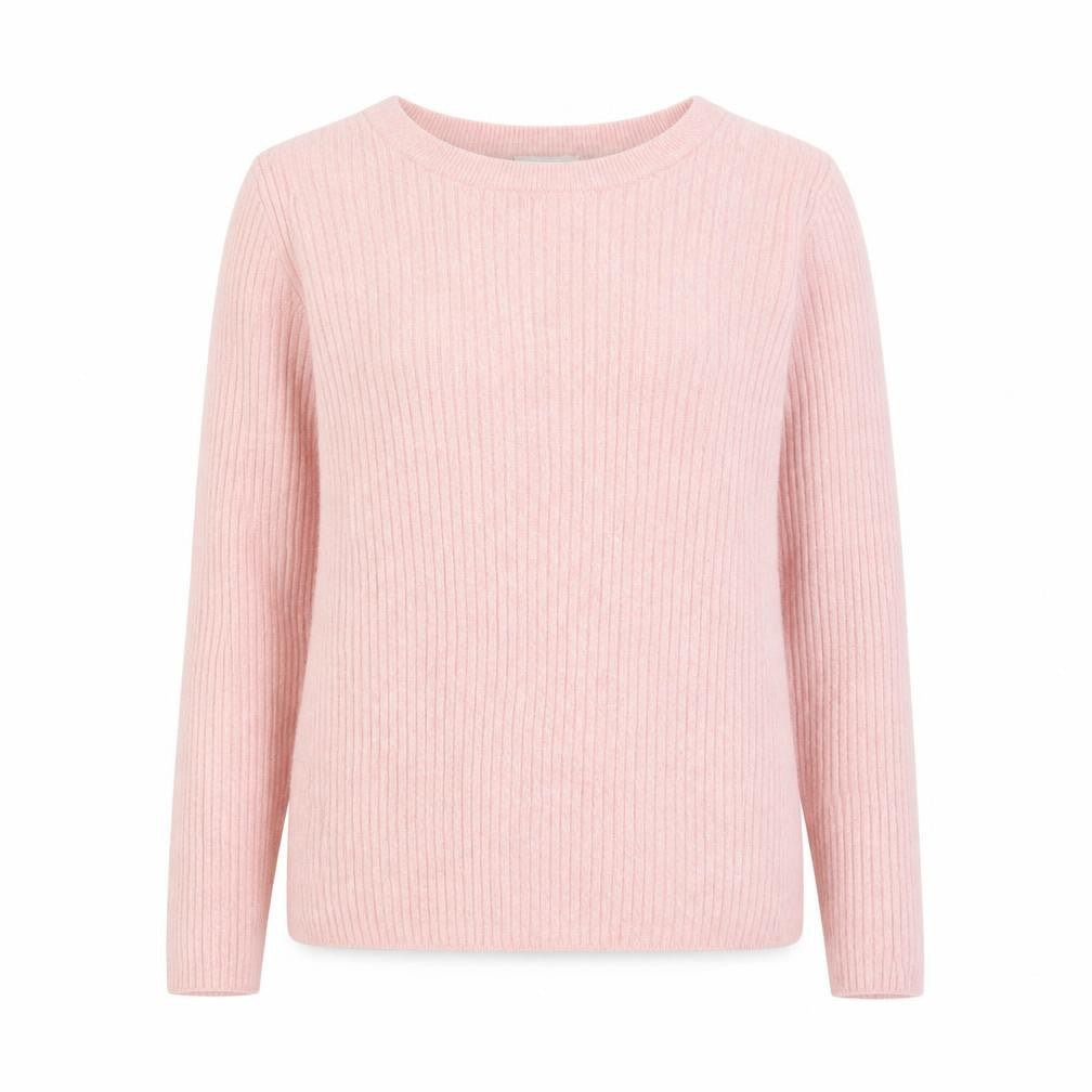 H&M Womens Pink Round Neck Cotton Pullover Jumper Size XS