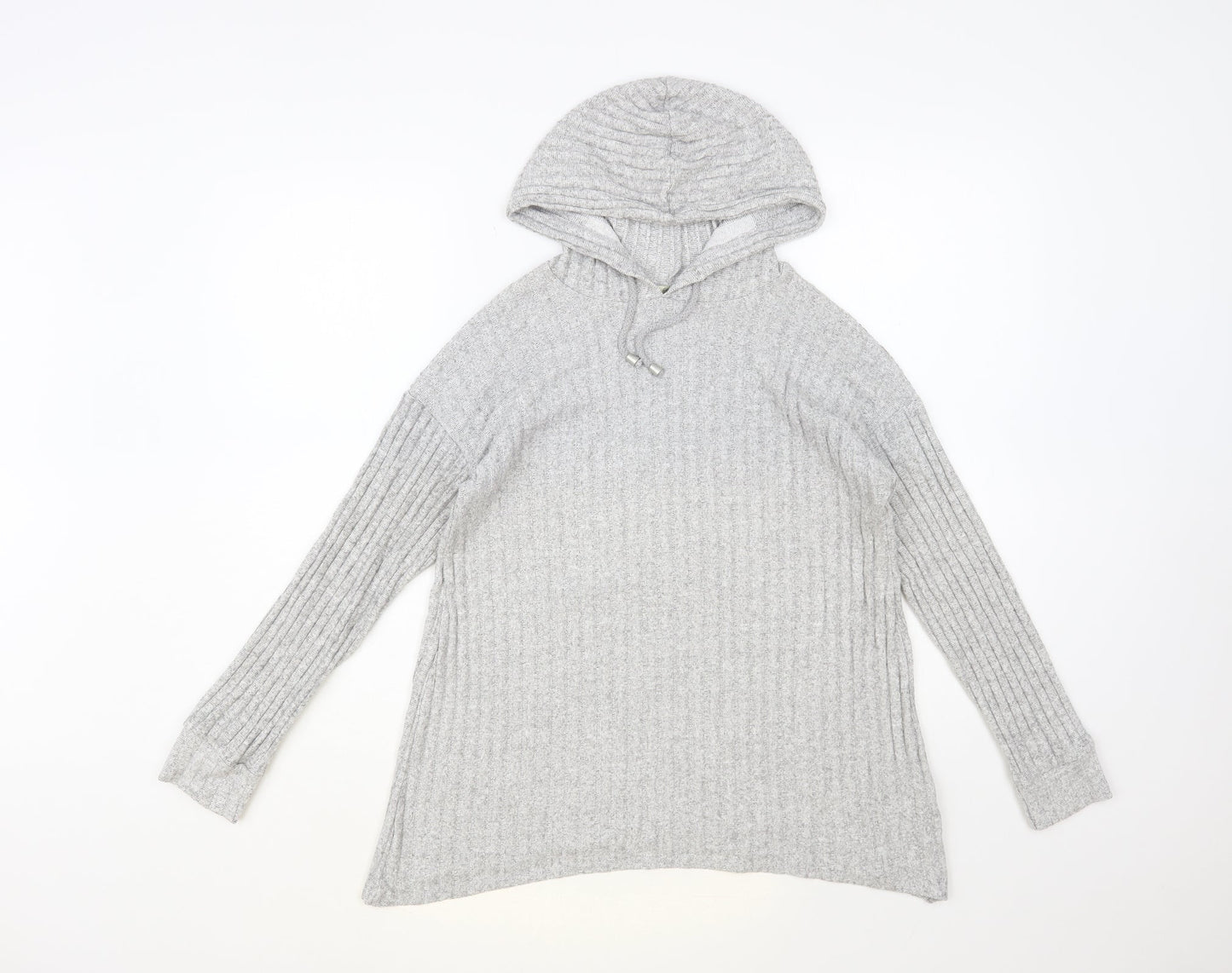 George Womens Grey Viscose Pullover Hoodie Size S Pullover