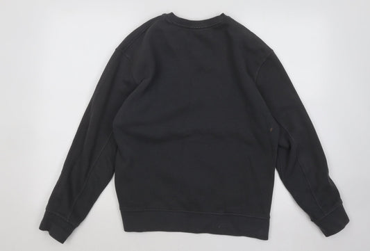 Topshop Womens Grey Cotton Pullover Sweatshirt Size S Pullover