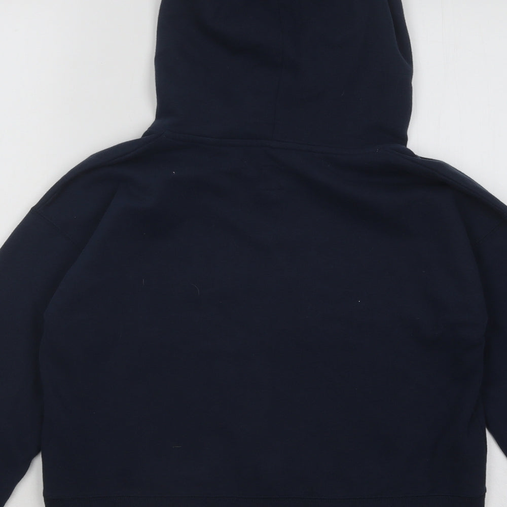 Jack Wills Womens Blue Cotton Pullover Hoodie Size 6 Pullover