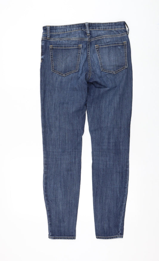 Gap Womens Blue Cotton Skinny Jeans Size 6 L29 in Regular Zip