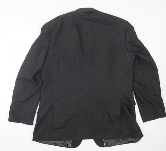 Burton Mens Grey Polyacrylate Fibre Jacket Suit Jacket Size 44