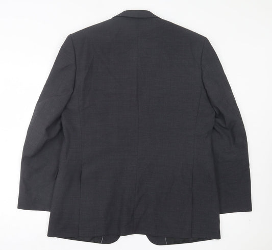 Studio Mens Grey Wool Jacket Suit Jacket Size 44