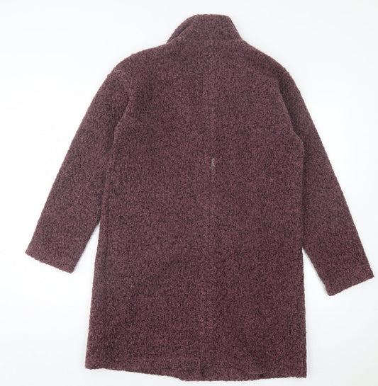 NEXT Womens Purple Overcoat Jacket Size S Button