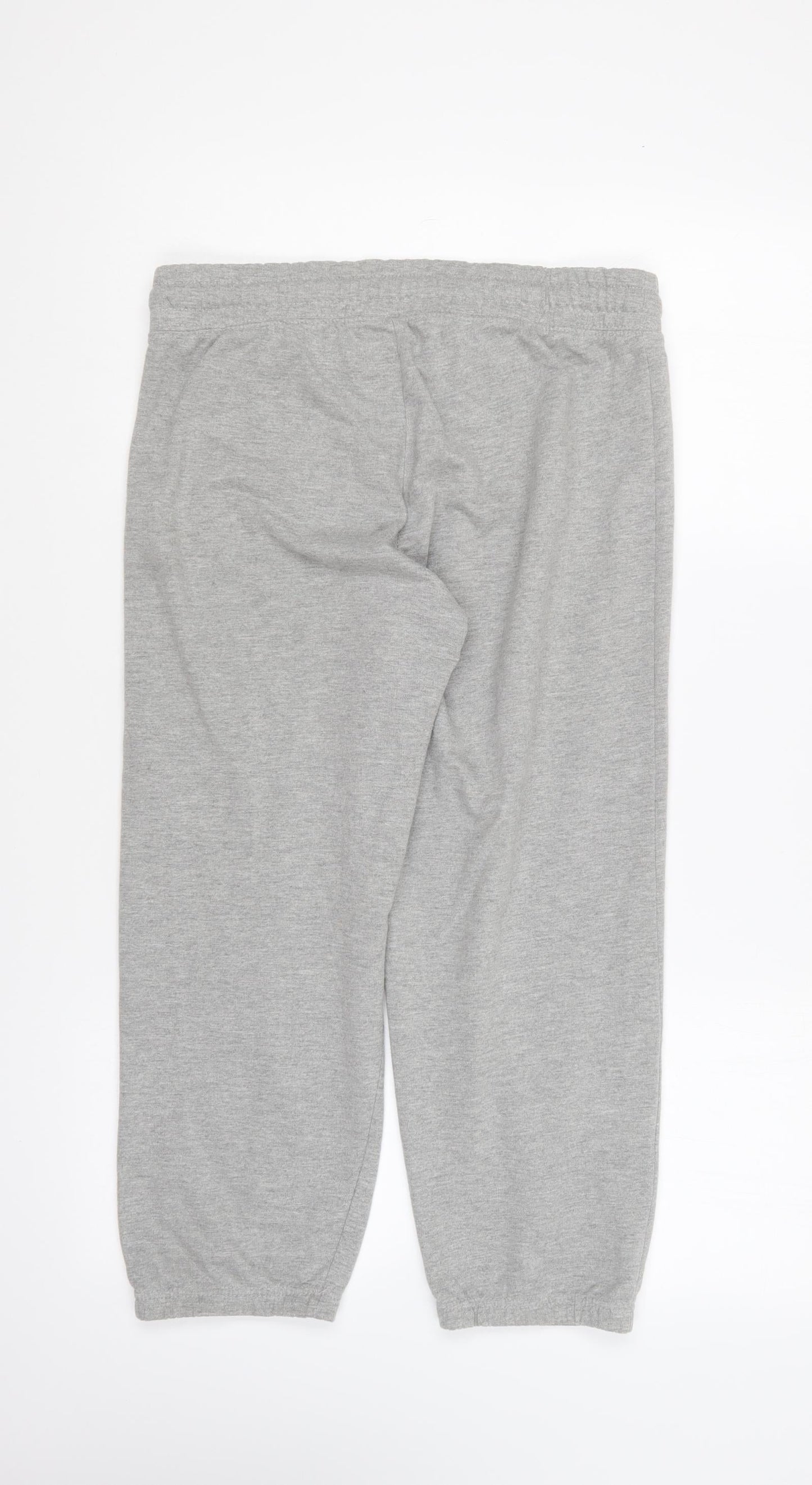 Dunnes Stores Womens Grey Polyester Jogger Trousers Size 10 L21 in Regular Drawstring - Malibu