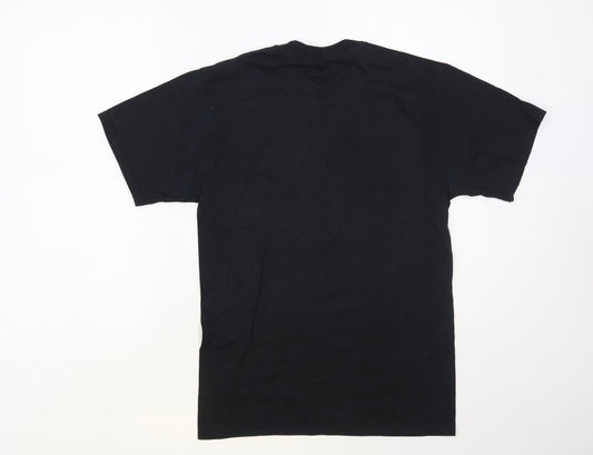 Hanes Mens Black Cotton T-Shirt Size S Crew Neck - I'm Not A Geek