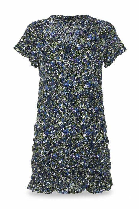 Jack Wills Womens Multicoloured Floral Viscose T-Shirt Dress Size 6 Round Neck - Flowers