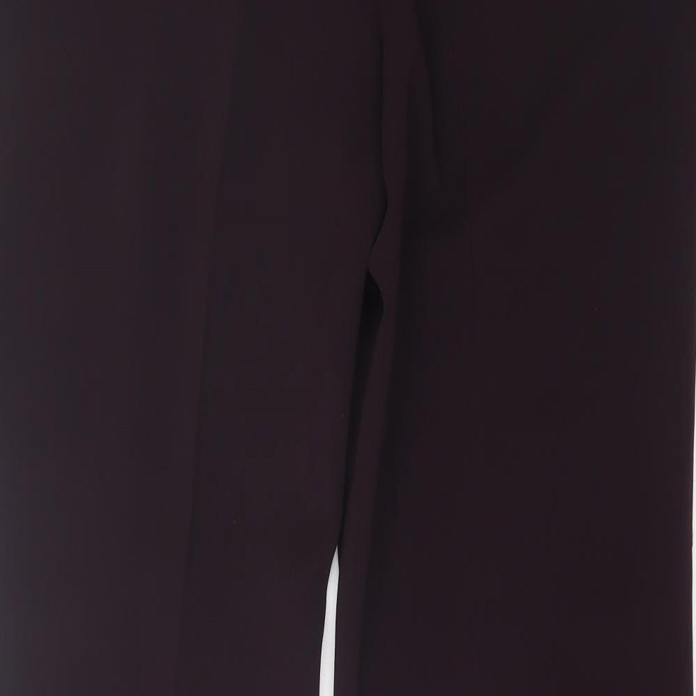 Busy Womens Purple Polyester Trousers Size 16 L30 in Regular Hook & Eye