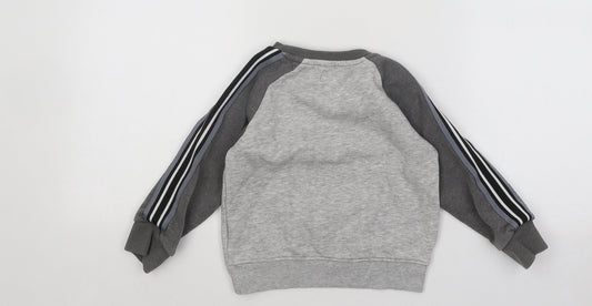 NEXT Boys Grey Cotton Pullover Sweatshirt Size 2-3 Years Pullover