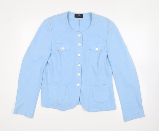 Eugenia Kim Womens Blue Jacket Size 14 Button