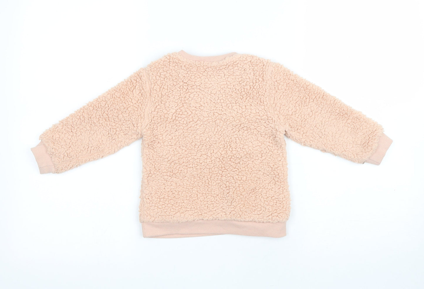 Nutmeg Girls Pink Polyester Pullover Sweatshirt Size 2 Years Pullover - Cutie