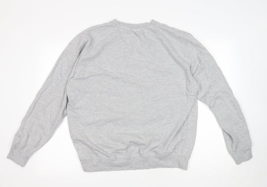 Mommamakes Womens Grey Cotton Pullover Sweatshirt Size L Pullover - Hormones and The Gang