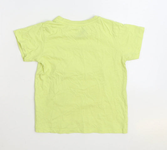 Matalan Boys Yellow 100% Cotton Basic T-Shirt Size 7 Years Round Neck Pullover - Gaming Legend