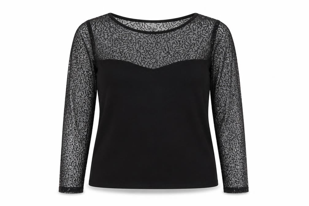 Wallis Womens Black Viscose Basic Blouse Size 10 Round Neck