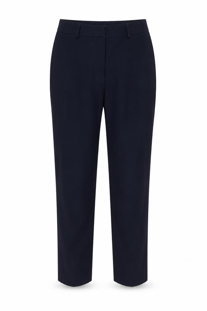 Marks & Spencer Womens Blue Polyester Trousers Size 6 L25.5 in Regular Zip