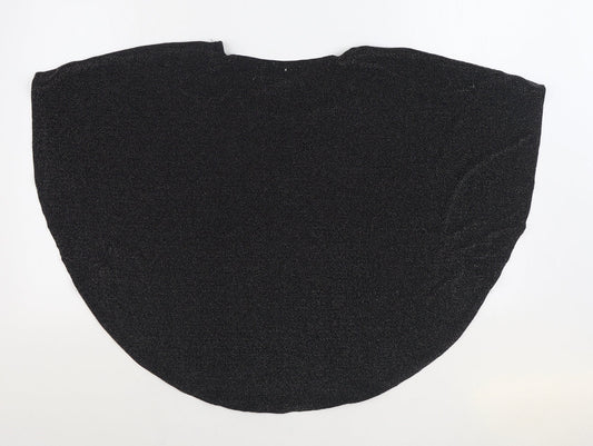 H&M Girls Black Polyamide Basic Blouse Size 14-15 Years Boat Neck Pullover