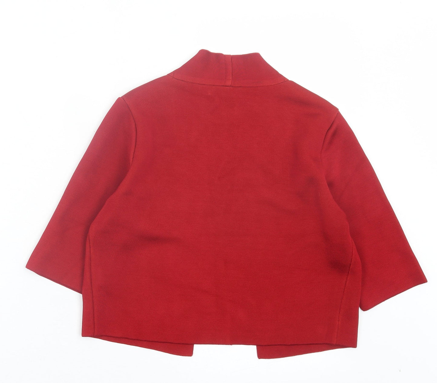 Per Una Womens Red V-Neck Viscose Cardigan Jumper Size 8