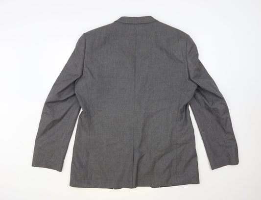 Taylor & Wright Mens Grey Polyester Jacket Blazer Size 44