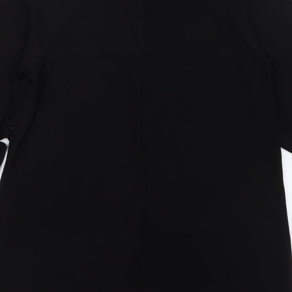 Primark Womens Black Polyester Shift Size 12 V-Neck Pullover
