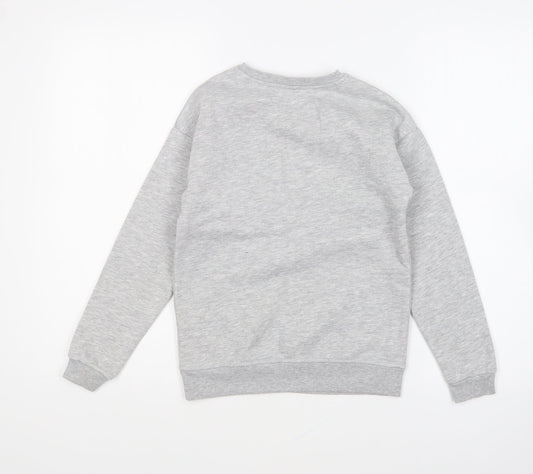 Primark Girls Grey Cotton Pullover Sweatshirt Size 9-10 Years Pullover - Stay Happy Be You