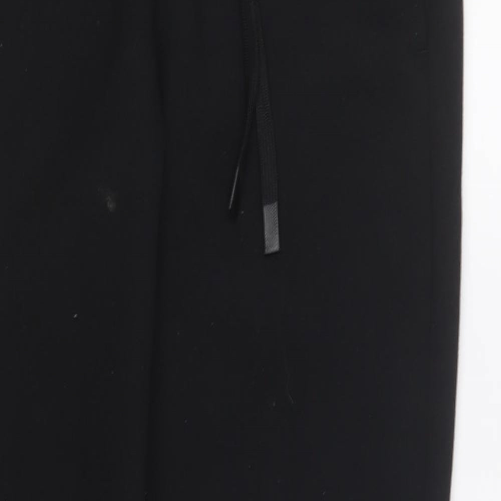Crivit Womens Black Polyester Jogger Trousers Size S L27 in Regular Drawstring