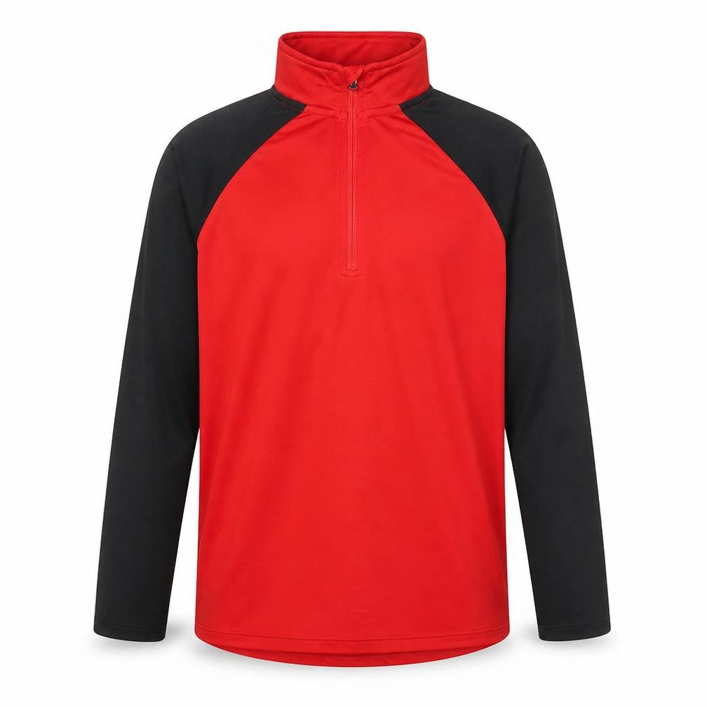 Dunnes Boys Red Polyester Basic Casual Size 8-9 Years High Neck Zip