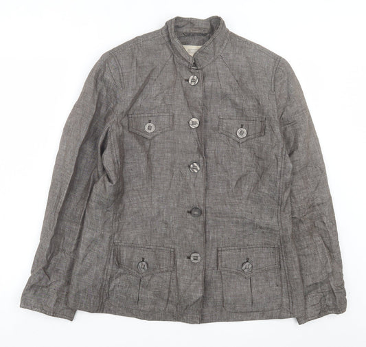 NEXT Womens Brown Jacket Size 6 Button