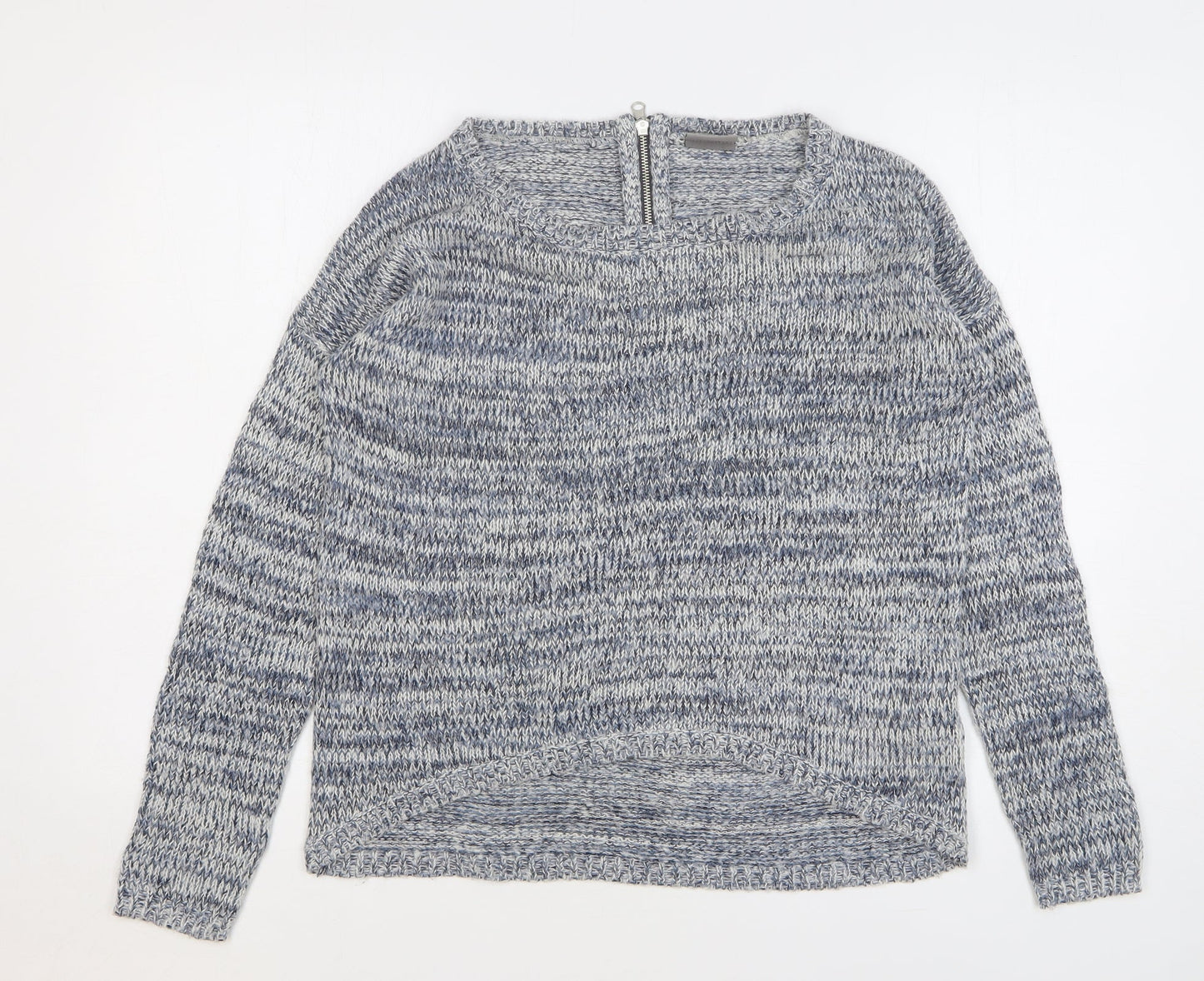 Vero Moda Womens Blue Round Neck Acrylic Cardigan Jumper Size S