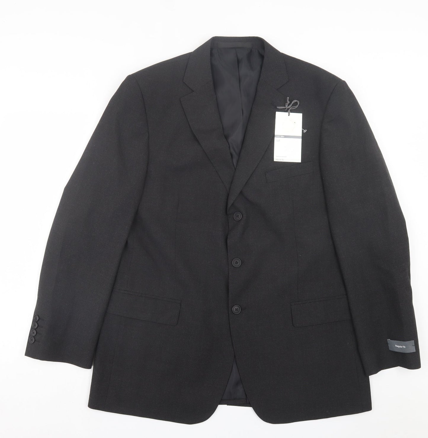Marks and Spencer Mens Grey Polyester Jacket Suit Jacket Size 42