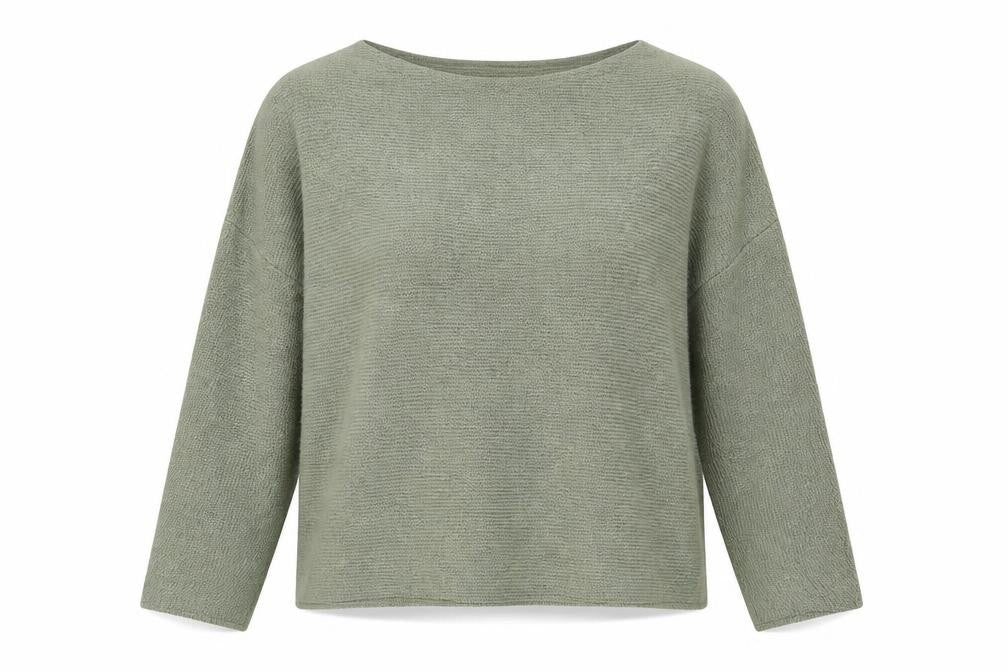 H&M Womens Green Round Neck Viscose Pullover Jumper Size L