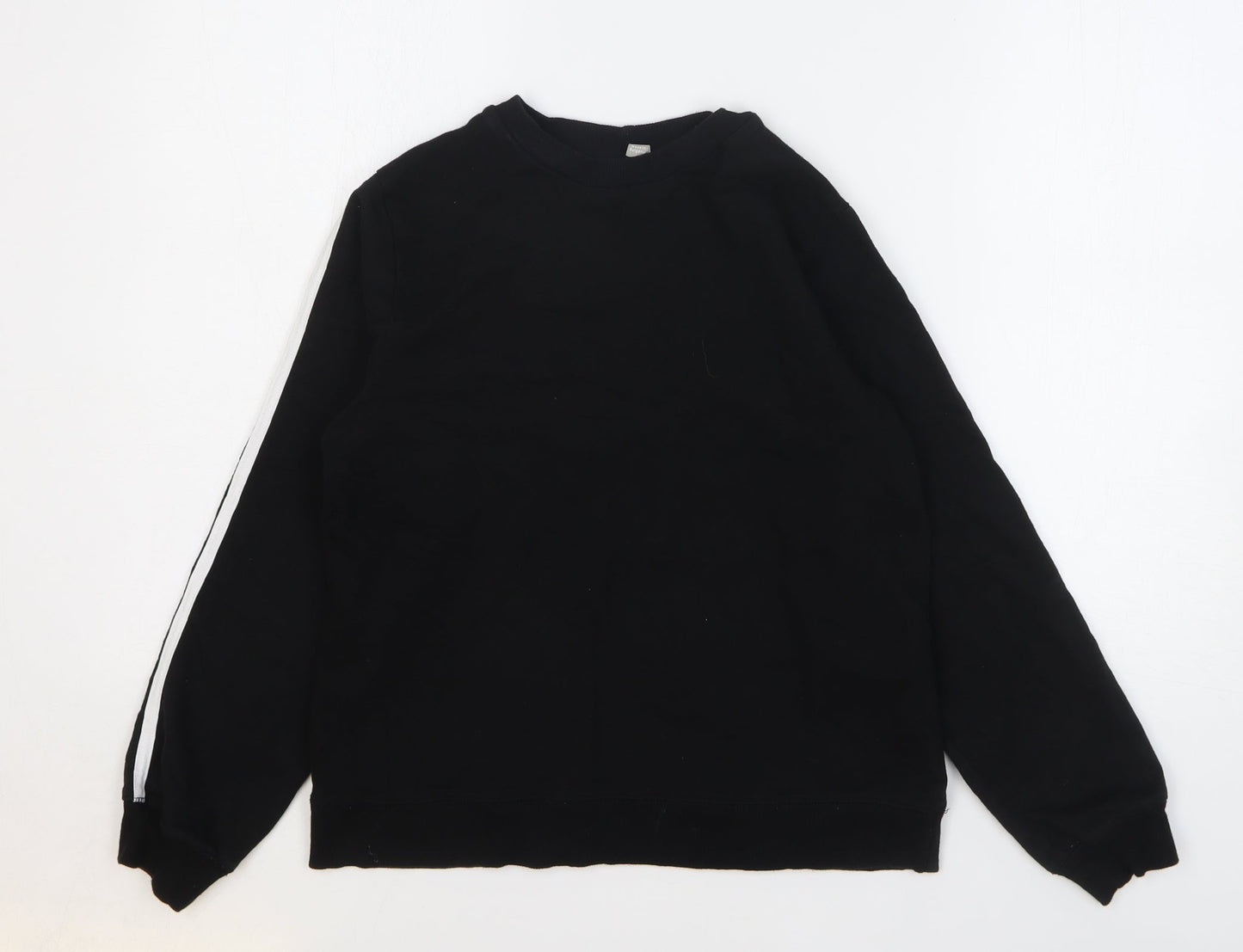 ASOS Womens Black Cotton Pullover Sweatshirt Size 8 Pullover