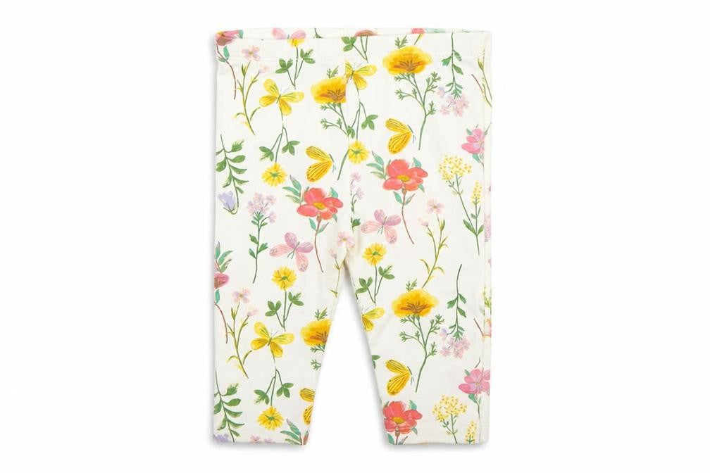 TU Girls Multicoloured Floral Cotton Jogger Trousers Size 3-6 Months Pullover - 2 Pack Leggings